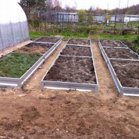 Оцинкованные грядки 30 см